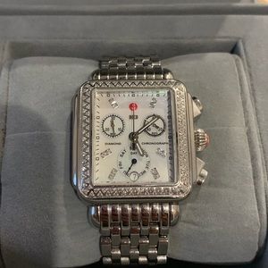 Michele “Deco” Women Diamond Watch
